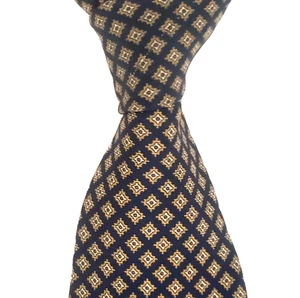 Brooks Brothers Makers Seidenkrawatte blau Medaillon gemustert USA 58x3,75" - Bild 1 von 4