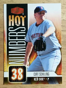 2006 Flair Showcase Hot Numbers #6 Curt Schilling - Picture 1 of 2