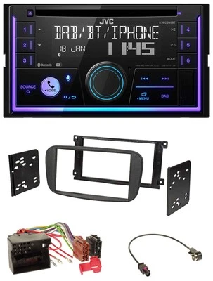 JVC MP3 USB 2DIN DAB Bluetooth CD Autoradio für Ford S-Max ab 2007 Mondeo schwar - Bild 1 von 4