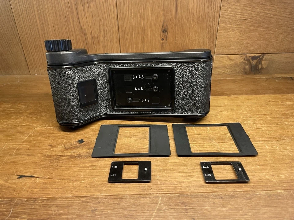 *Casi Como Nuevo con Máscaras* Mamiya 6x4.5 6x6 6x9 Tipo K Soporte Trasero de Película para Prensa/JPN Foto 1 de 4