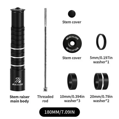 90mm 17 Degrees 31.8mm 1-1/8" BMX MTB Road Bike Handlebar Stem 28.6mm Fork Riser - Image 1 of 4