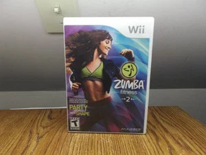 NICE NINTENDO WII ZUMBA 2 FITNESS VIDEO GAME COMPLETE W/MANUAL TESTED - Picture 1 of 2