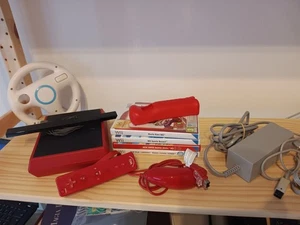 Console Nintendo Wii Mini Rossa Super Mario Controller Perfetta - Imagen 1 de 19