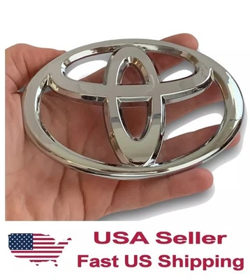 Insignia con logotipo cromado emblema de parrilla delantera Toyota para Corolla Camry Matrix Foto 1 de 4