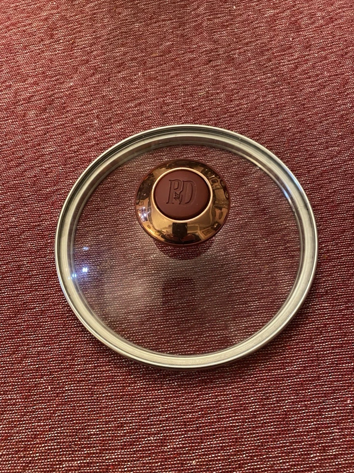 PD Paula Dean Olla Sartén Vidrio Transparente Tapa Pequeña 6-1/2” Rojo Perilla Mango Repuesto Foto 1 de 3