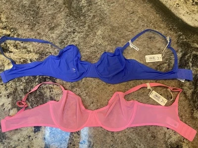 Smoothez By Aerie (2) pares talla 36D, azul y rosa. Nuevo Foto 1 de 4