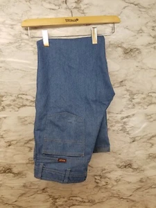 Men's Wrangler Pleated Cowboy Cut Denim Blue Jeans 36X29 #11 - Picture 1 of 5