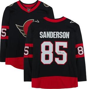 Jake Sanderson Ottawa Senators Signed Black Fanatics Breakaway Jersey