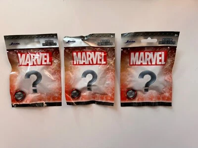 3 Marvel Nano Metalfigs Blind Bags Figures Collectors Set!  New In Bag Disney - Image 1 of 4