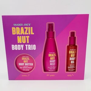 NUEVO Trader Joe's Brasil Nut Body Butter Trio Set 2024 Edición Limitada Set de Regalo - Imagen 1 de 7