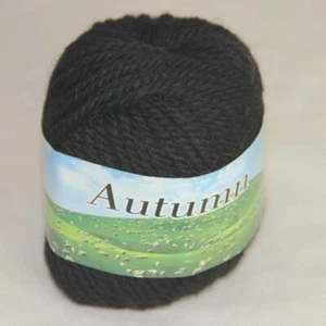 Sale new soft warm 1 BallX50g Chunky Thick Wool Hand Knitting Yarn 217 Black - Picture 1 of 23