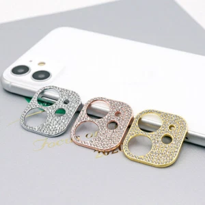Metal Camera Lens Protector Film Diamond Full 3D For iPhone 13 12 11 Pro Max - Picture 1 of 13