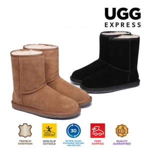 AUSTRALIAN SHEPHERD® UGG Boots Classic Short Sheepskin Wool Water Resistant Shoe - Picture 1 of 15