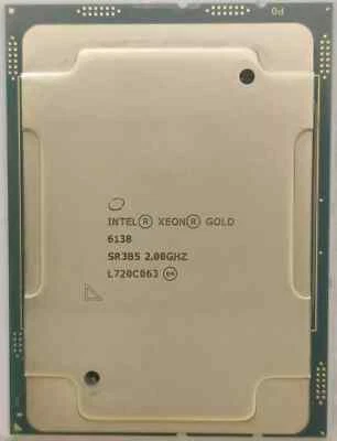 Intel Xeon Gold 6138 (SR3B5) 2.00GHz 20-Core LGA3647 125W 27.5MB Cache CPU - Image 1 of 2