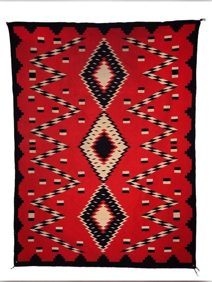 Handwoven Navajo Rug Southwestern Native American Style Size 5x8 Free Shipping - Image 1 of 1