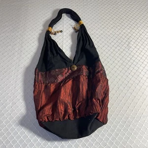 Bohemian Print Floral Sequined Boho Handbag Tote Purse, Multicolor - Picture 1 of 10