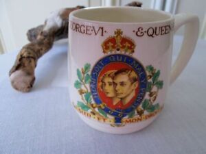 King George VI Coronation 1937 - Official Design Commemorative Mug