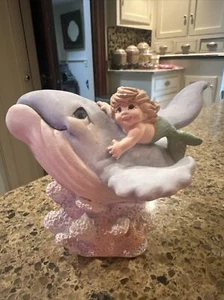 Estatuilla de colección Dreamsicles Mermaid On Whale “Water Ballet” firmada 1997 - Imagen 1 de 19