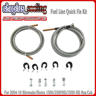 fit 2004-10 Silverado/Sierra 1500/2500HD/3500 HD Reg Cab Fuel Line Quick Fix Kit Foto 1 de 4
