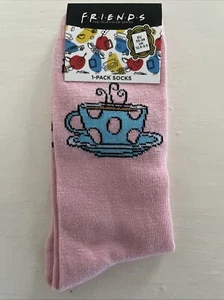 Girls, Small Ladies FRIENDS SOCKS Tv show gift socks Size 12.5-3.5. New! Pink - Picture 1 of 4