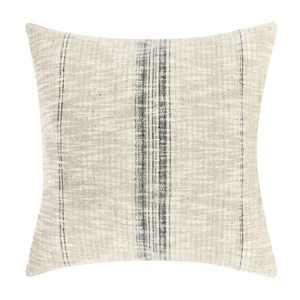 NWT Pottery Barn Villa Classic Home 22"x22" Ria Natural/Black Set/2 Pillow Cover - Picture 1 of 10