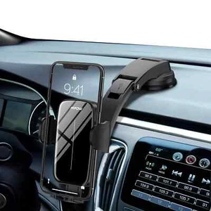 Mpow Dashboard Windshield Car Mount Cell Phone Holder Dock For iPhone Samsung - Picture 1 of 8