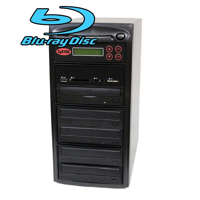 SySTOR 1-4 USB/SD/CF/MS/MMC Multi Media Flash Backup CD DVD Blu-ray Duplicator - Image 1 of 1
