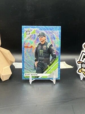 Kurt Busch 2020 Donruss Optic Racing Light Blue Wave (CBR) - Image 1 of 2