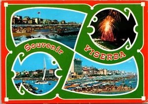 Postal Italia Souvenir Viserba Multi View Ediz B Marcaccini Rimni - Imagen 1 de 2