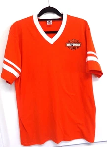 T-SHIRT DONNA HRELEY DAVIDSON ARANCIONE SHREFFLER'S MANTENO IL TAGLIA XL MESSICO - Foto 1 di 2