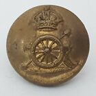 Kings crown Royal Artillery 16.5mm brass  button WW1 Stamp J Daniels Woolwich