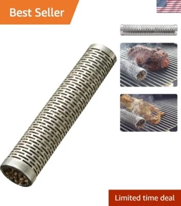 Pellet Tube Smoker Stainless 12 Inch Hot Cold Smoking Outdoor BBQ Accessory - Picture 1 of 9