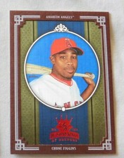 2005 Diamond Kings Framed Red #7 Chone Figgins Anaheim Angels Baseball Card
