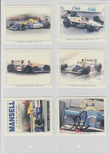 Nigel Mansell handsigniert - Mansell eine Serie von sechs Sammlerkarten. - Bild 1 von 1