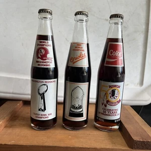 Coca Cola collector bottles, Redskins and Orioles 3 Bottle Package. - Picture 1 of 2