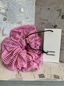Damson Madder Pink Large oversized Scrunchies Hair Band Cotton Fabric Elastic BN - Picture 1 of 2