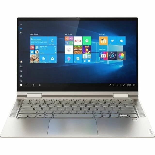 Lenovo Yoga C7400 14" 256 GB SSD Intel Core i5 1.6 GHz 8 GB RAM Touch-Screen Laptop (Mica) (81TC000JUS)