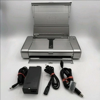 CANON iP100 Color Portable USB inkjet Printer W/Power Cord Tested NO INK - Image 1 of 3