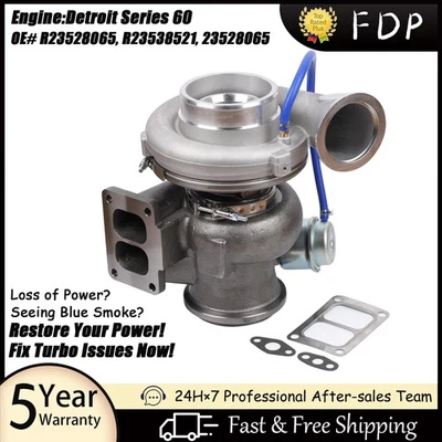 Turbocharger For 1997-2002 Western Star 4800 4900 Freightliner FLD Peterbilt 378 Foto 1 de 4