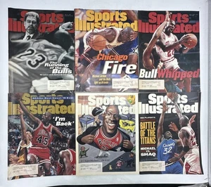Lot of 6 Vintage Sports Illustrated Magazines 90’s-Michael Jordan, Shaq - Picture 1 of 10
