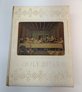 Holy Bible New American Bible 1970 Catholic Last Supper Hardcover Vintage - Picture 1 of 20