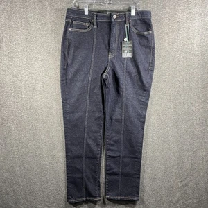 Nuevos pantalones de mezclilla con costuras de pierna recta LuLaRoe lavado oscuro para mujer 32 - Imagen 1 de 18