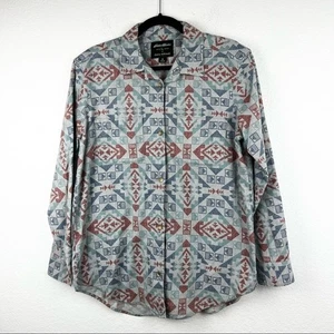 EDDIE BAUER x ILARIA URBINATI Northwest Boyfriend Flannel Shirt Size Medium - Picture 1 of 10