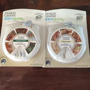 NEW Yankee Candle HOLIDAY CHEER/SUGAR&SPICE Scent Stories Disc w/ 5 Scents - Picture 1 of 2