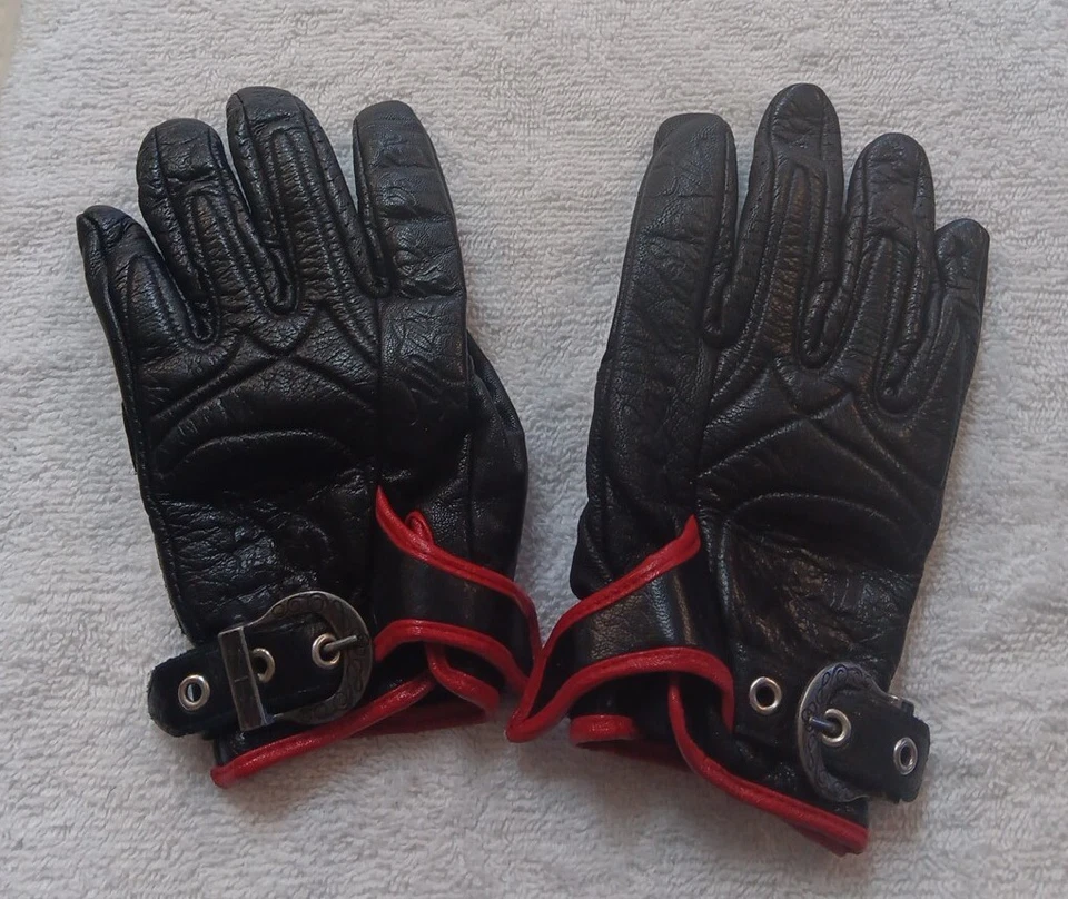 Strenght & Speed Moto Lisa Leather Motorcycle Gloves Size Large EUC Foto 1 de 4
