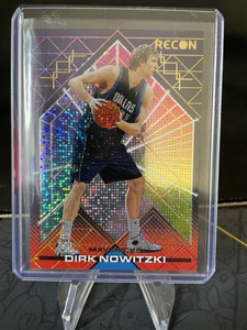 Dirk Nowitzki 2021-22 Recon Holo Dots SSP Case Hit #182