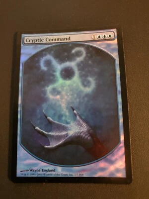 MTG - Cryptic Command - (FOIL) Textless Rewards Promo (EX) TRACKING INCLUDED - Image 1 of 4