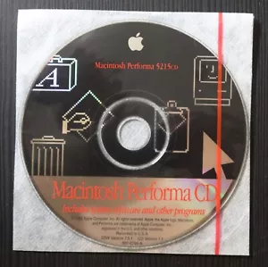 1995 Apple Macintosh 5215CD OS7.5.1 Performa 5215 CD Disk *v1.1 #691-0766-A - Picture 1 of 1
