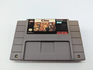 Clue (Super Nintendo Entertainment System, 1992) GOOD SNES AUTHENTIC MAIL TOMORR - Picture 1 of 3