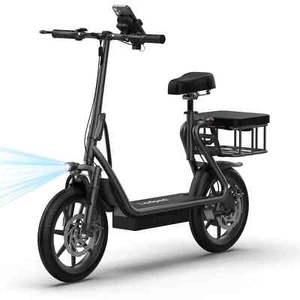 Ladped Electric Scooter with Seat, Foldable 500W 10.4Ah Battery 22mph 28Miles - Picture 1 of 9